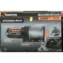 KEEPER 2000LB ATV UTILITY WINCH WITH REMOTE