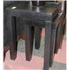 Image 1 : BLACK SHOWHOME 2 PC NESTING TABLE SET