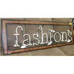 NEW NEON "FASHIONS" IN PINK SIZE 21"X60"