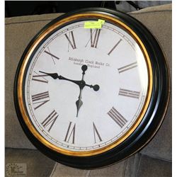 LARGE METAL EDINBURGH CLOCK WORKS CO.