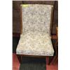Image 1 : VINTAGE FABRIC WOOD TRIM CHAIR