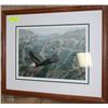 Image 1 : EAGLE FREEDOM FRAMED PICTURE WITH COA