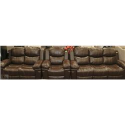 NORWICH BONDED MATCH RECLINING SOFA LOVESEAT &