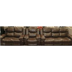 NORWICH BONDED MATCH RECLINING SOFA LOVESEAT &