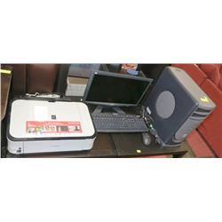 UNCLAIMED STORAGE DELL COMPUTER W/PRINTER, MONITOR