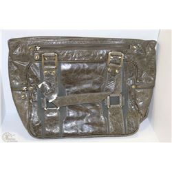 NEW DELLA LEATHER ALLISON PURSE MISTY GREY COLOR