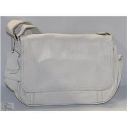 NEW DELLA LEATHER HOLLY SHOULDER BAG WHITE COLOR