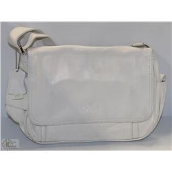 NEW DELLA LEATHER HOLLY SHOULDER BAG WHITE COLOR