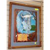 Image 1 : THE WHITE BUFFALO FRAMED PICTURE 21"X26"