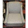 Image 1 : SHOWHOME GREY FABRIC ACCENT CHAIR