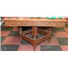 Image 1 : ANTIQUE WOOD CARVED TABLE