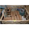 Image 1 : PALLET OF SEAT COVERS, WINTER HARD HAT LINERS