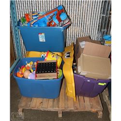 PALLET OF ASSORTED KIDS TOYS