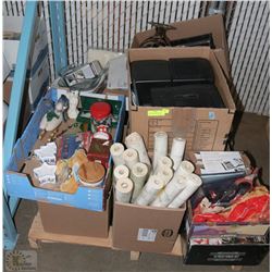 PALLET OF HOUSEHOLD AND ESTATE INCL NEW ROPE LIGHT