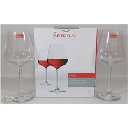 NEW SPIEGELAU RED  WINE GLASSES (SET OF 2)