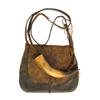 Image 1 : VERY OLD AMERICAN HUNTING BAG WITH HORN