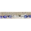 Image 3 : 40.79 CTW Natural Tanzanite And Diamond Necklace In 14k White Gold