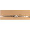 Image 3 : 22.09 CTW Natural Tanzanite And Diamond Necklace In 14k White Gold