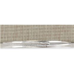 .80CTW Natural Diamond Bracelet In 14K White Gold