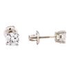 Image 2 : 1.08 ctw Diamond Stud Earrings - 14KT White Gold