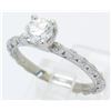 Image 2 : 0.72 ctw Designer Tacori Diamond Ring - Platinum