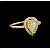 Image 1 : 14KT Yellow Gold 1.26 ctw Diamond Ring