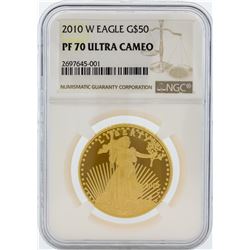 2010-W NGC PF 70 Ultra Cameo $50 American Eagle Gold Coin