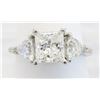 Image 1 : 2.02 ctw Certified Diamond Ring - Platinum