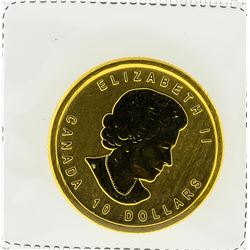 2012 Canada $10 War of 1812 1/4 Oz. Gold Coin