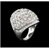 Image 1 : 9.58 ctw Diamond Ring - 14KT White Gold
