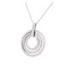 Image 3 : 14KT White Gold 2.05 ctw Diamond Pendant With Chain