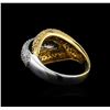 Image 3 : 1.30 ctw Diamond Ring - 14KT White and Yellow Gold