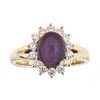 Image 1 : 4.16 ctw Star Ruby and Diamond Ring - 14KT Yellow Gold