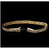Image 3 : 6.10 ctw Diamond Bracelet - 14KT Yellow Gold