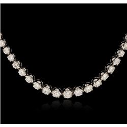 14KT White Gold 9.59 ctw Diamond Necklace