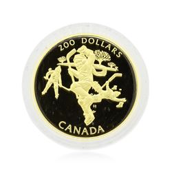 1991 Canada $200 Hockey Gold Coin