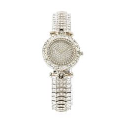 Van Cleef & Arpels 18KT White Gold 12.85 ctw Diamond Ladies Watch