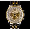 Image 1 : Breitling 18KT Two-Tone Navitimer Cosmonaute Men's Watch