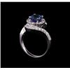 Image 4 : 14KT White Gold 1.78 ctw Tanzanite and Diamond Ring