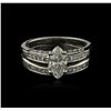 Image 2 : 18KT White Gold 1.48 ctw Diamond Ring