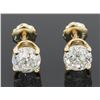 Image 5 : 2.06 ctw Diamond Stud Earrings - 14KT Yellow Gold