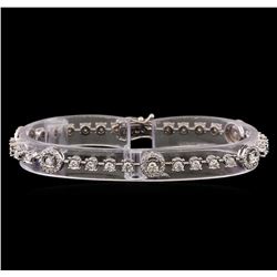 14KT White Gold 2.23 ctw Diamond Bracelet