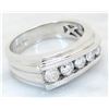 Image 8 : 1.00 ctw Mens Diamond Ring - 14KT White Gold