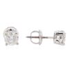 Image 2 : 0.90 ctw Diamond Stud Earrings - 14KT White Gold
