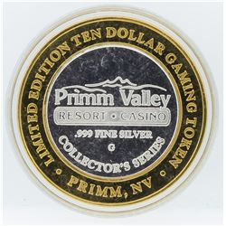 Limited Edition $10 Las Vegas .999 Silver Gaming Token