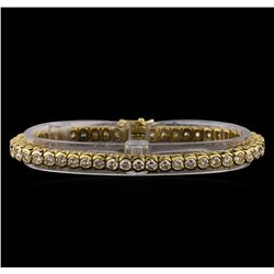 6.14 ctw Diamond Bracelet - 14KT Yellow Gold