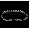 Image 2 : 0.86 ctw Diamond Bracelet - 14KT White Gold