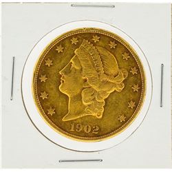 1902-S $20 AU Liberty Head Double Eagle Gold Coin