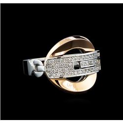 0.24 ctw Diamond Ring - 14KT White and Rose Gold