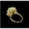 Image 3 : 3.03 ctw Emerald and Diamond Ring - 14KT Yellow Gold